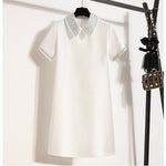 Robe courte Chic avec col scintillant - Femme