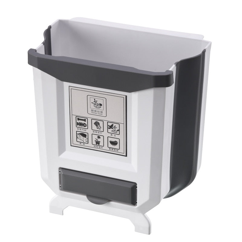 Retractable kitchen bin