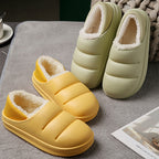 Chaussons épais intérieur fourrure