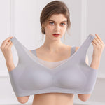 Soutien-gorge sans couture ultra-fin en soie glacée
