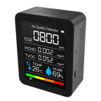 Capteur de CO2 Multifonctions noir
