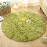 Tapis rond ultra-doux - Imitation fourrure