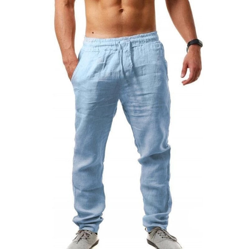 Pantalon-en-lin-respirant-pour-homme
