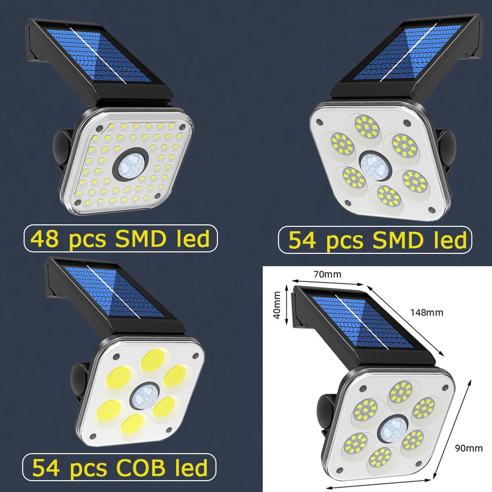 Applique murale LED Solaire - Détecteur de mouvement