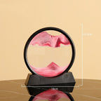 Cadre sablier 3D relaxant rose