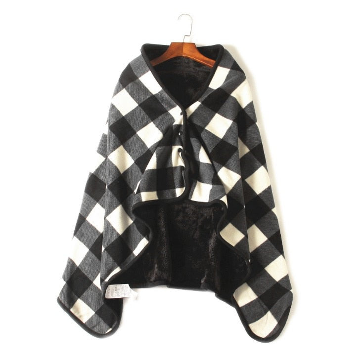 Plaid couverture poncho