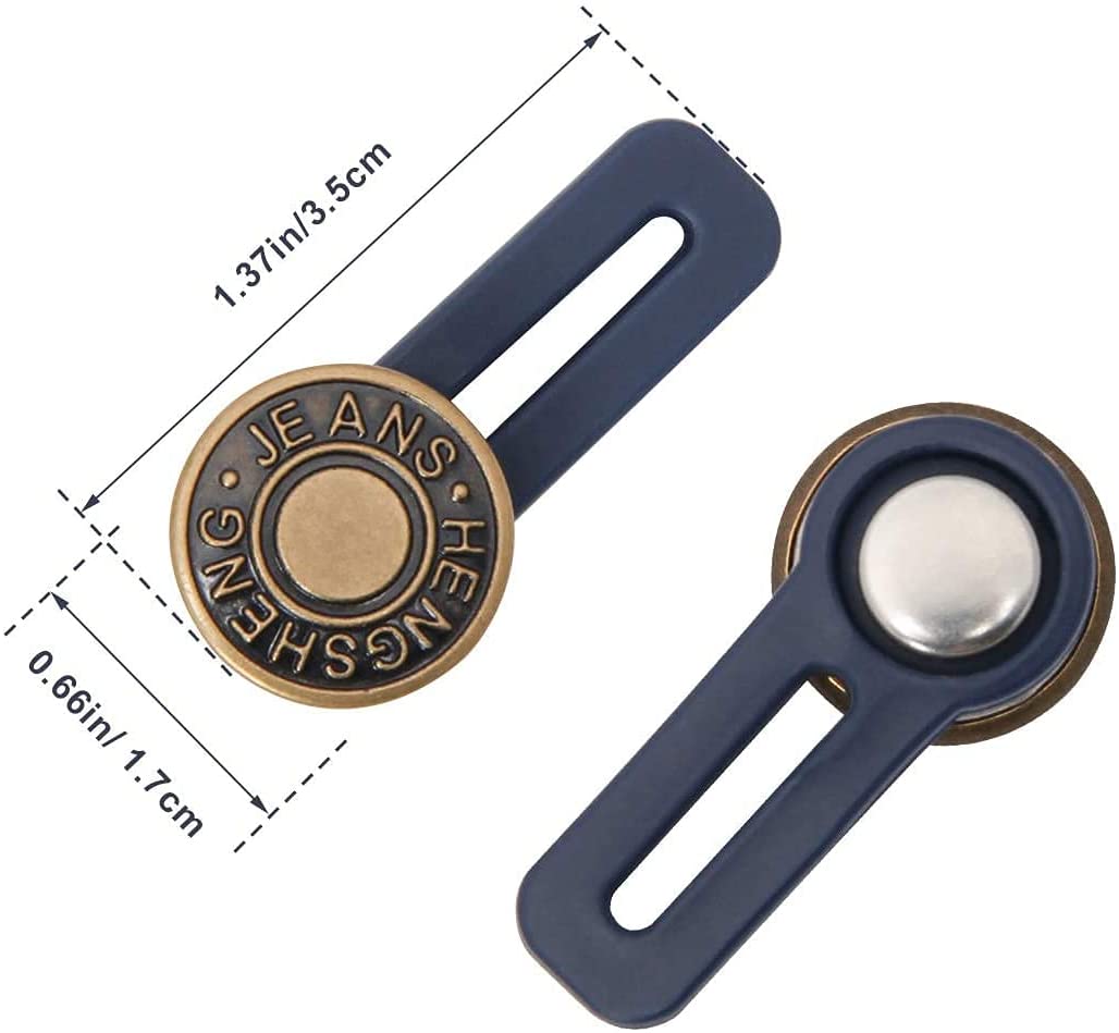10x Bouton de jeans rétractable