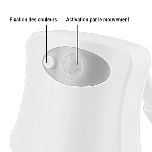 Multicolor smart toilet light