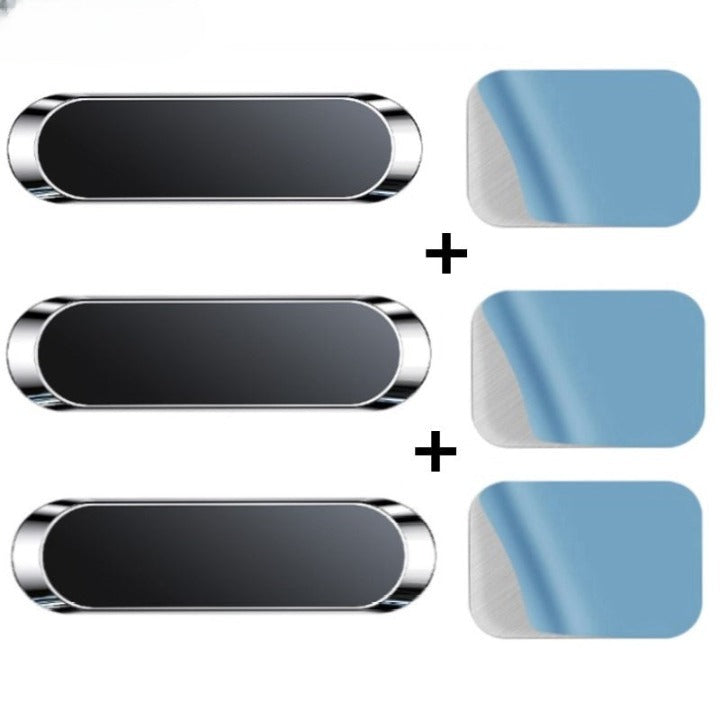 3x Support de téléphone magnétique argent