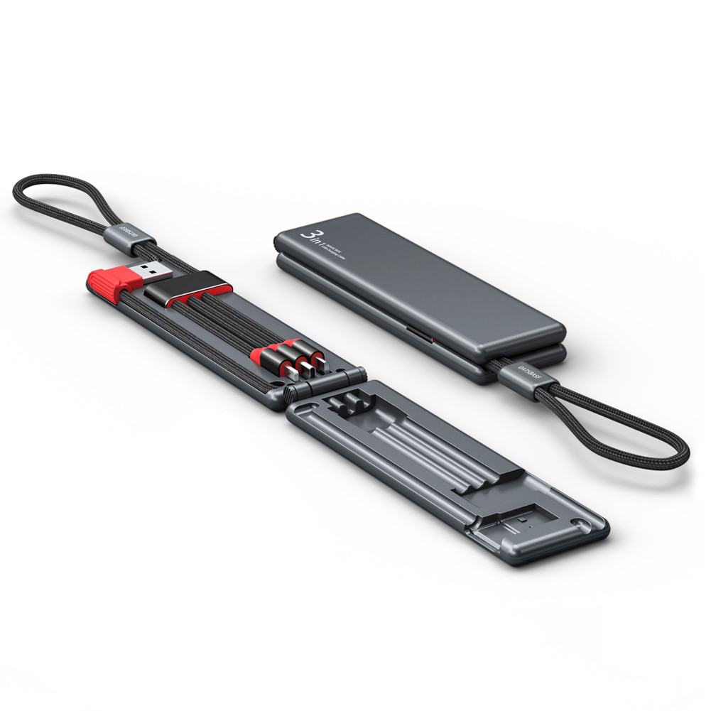 Câble USB 3 en 1 pour recharge rapide