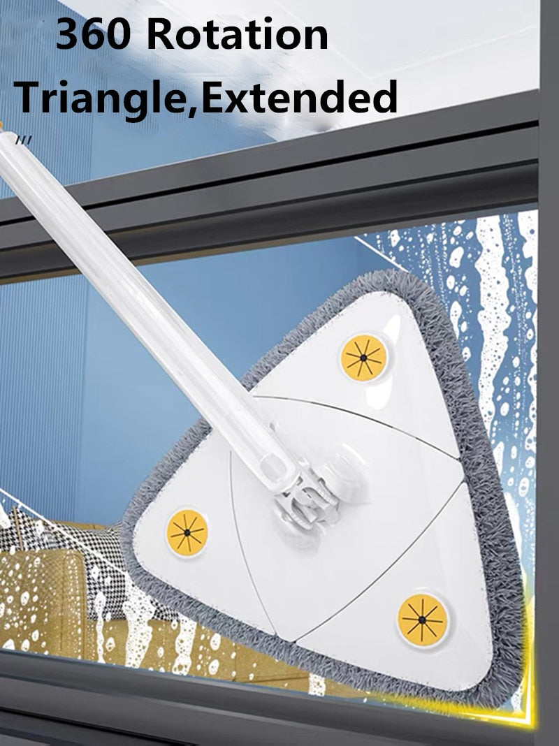 Serpillère triangulaire de Premium avec essoreuse - réglable et rotative à  360 degrés