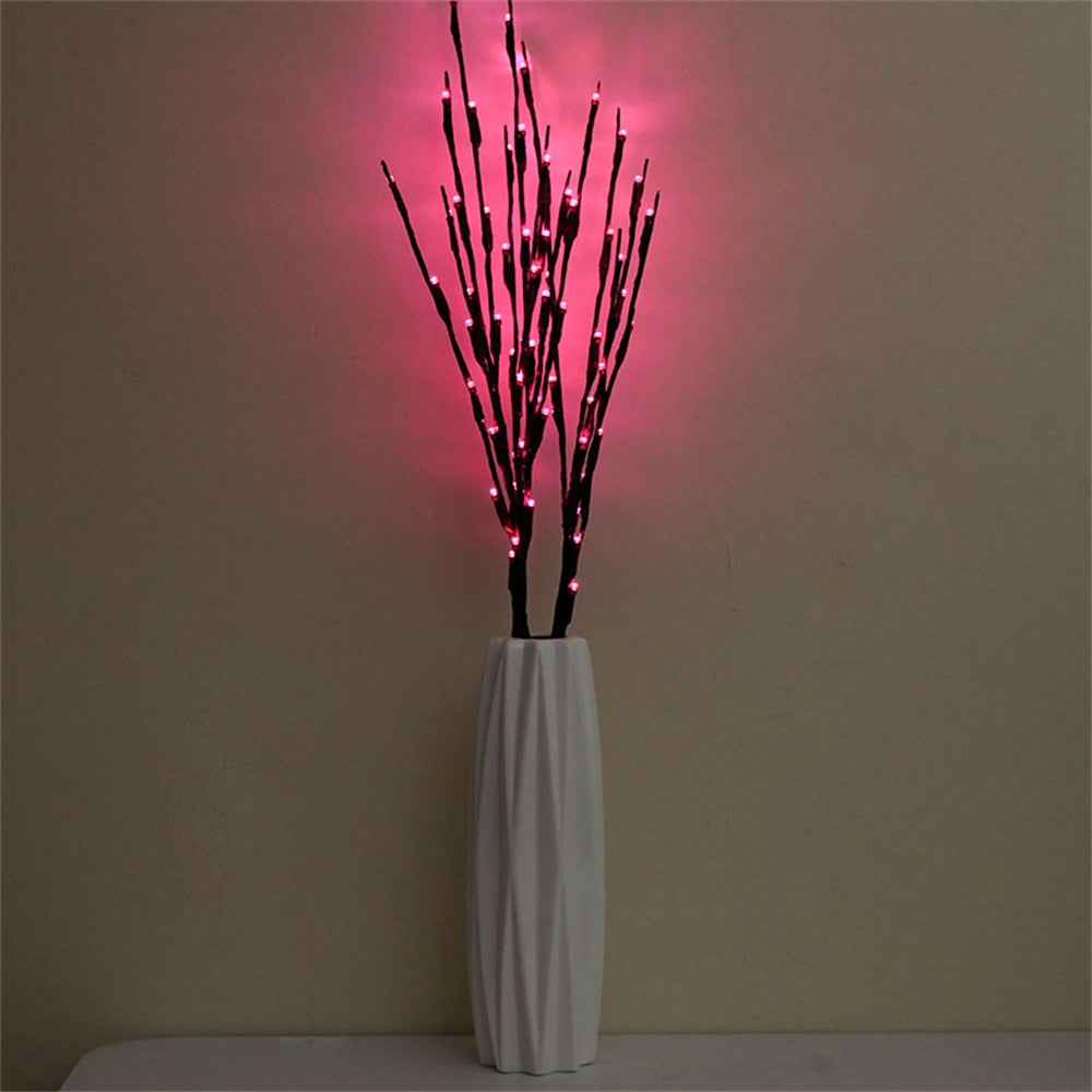 20x Artificial LED Willow Branches