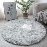 Tapis rond ultra-doux - Imitation fourrure