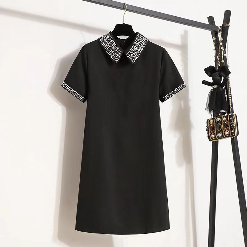 Robe courte Chic avec col scintillant - Femme