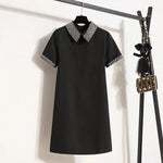 Robe courte Chic avec col scintillant - Femme