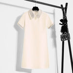 Robe courte Chic avec col scintillant - Femme