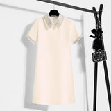 Robe courte Chic avec col scintillant - Femme