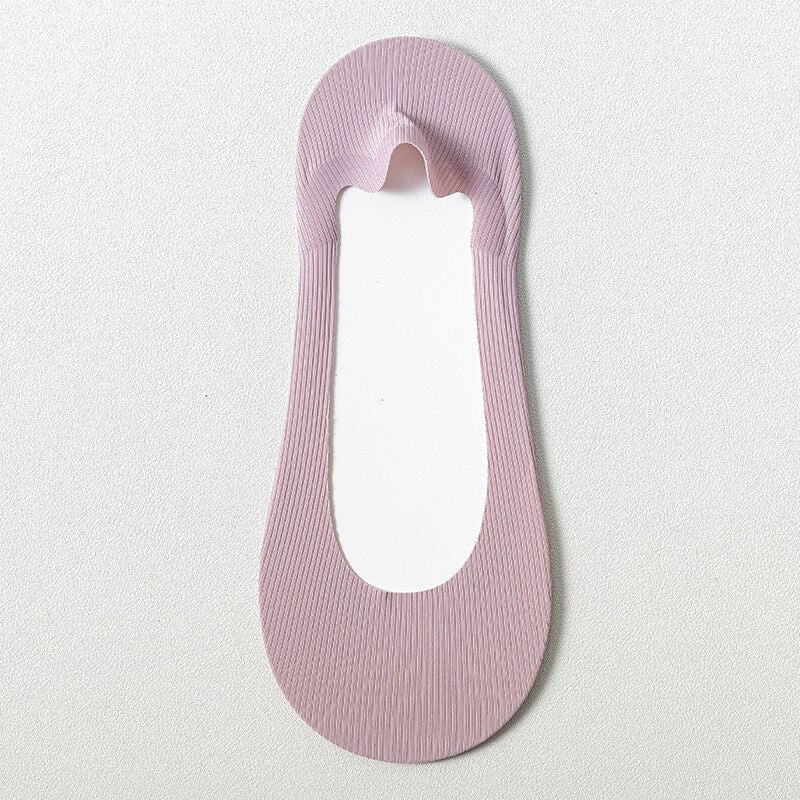 3 x Chaussettes anti-dérapantes en soie glacée