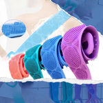 Brosse de douche exfoliante en silicone