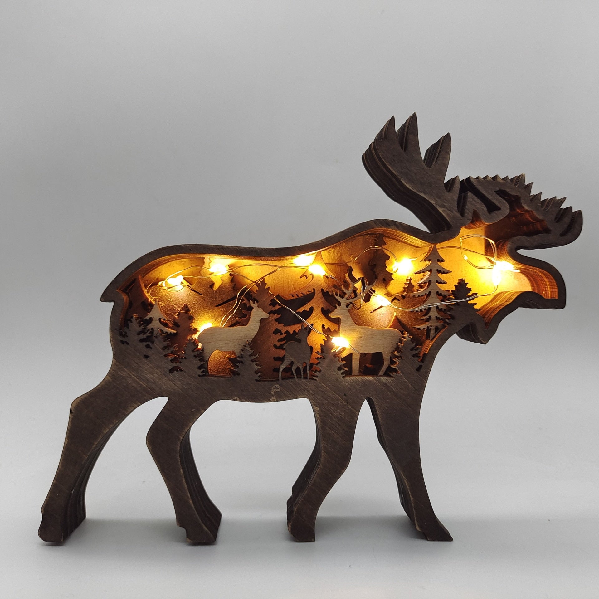 Lampe décorative en bois