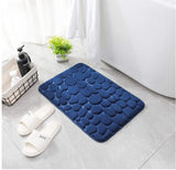 Tapis de bain à mémoire de forme marine