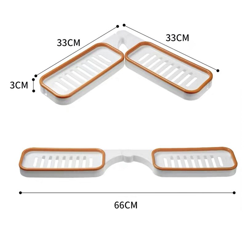 Étagère d'Angle sans Perforation pour Salle de Bain