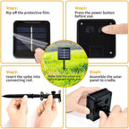 Ensemble lumineux LED à énergie solaire