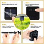 Ensemble lumineux LED à énergie solaire