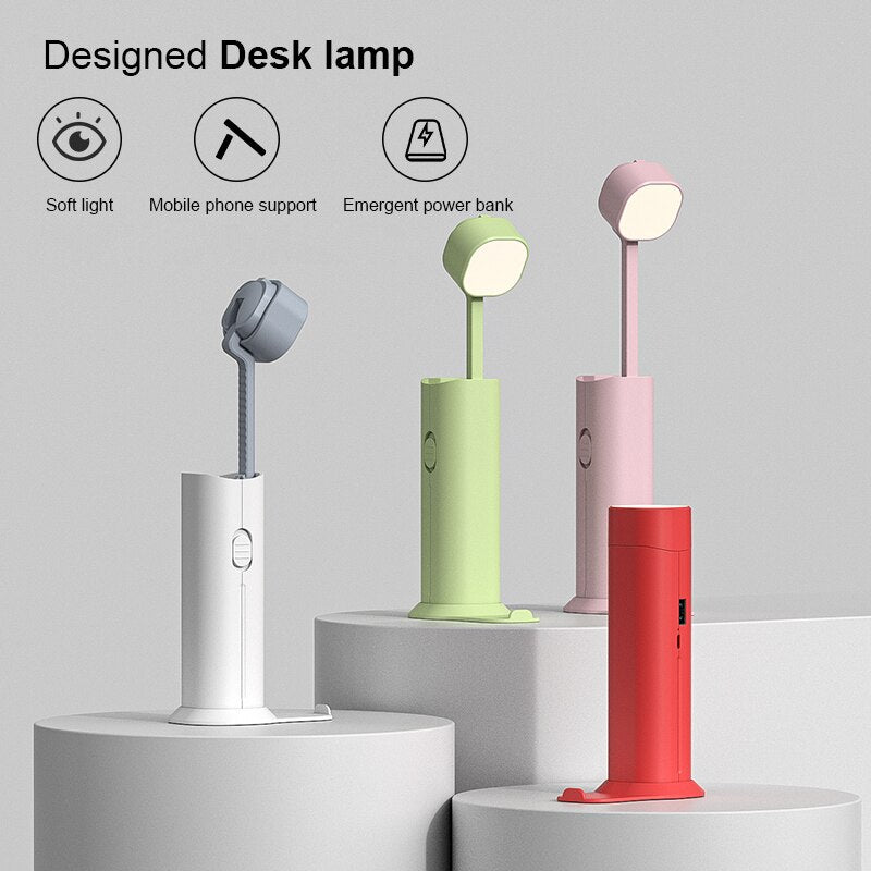 3-in-1 Flashlight - Desk Lamp and Power Bank