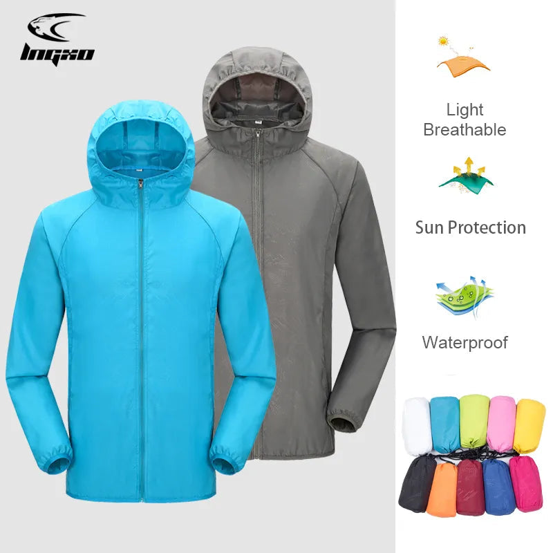 Unisex lightweight and ultra-breathable waterproof jacket