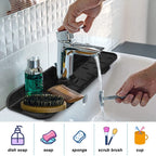 Tapis de robinet en silicone + Un distributeur de savon offert
