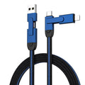 Cable USB 4 en 1 en métal - Charge rapide