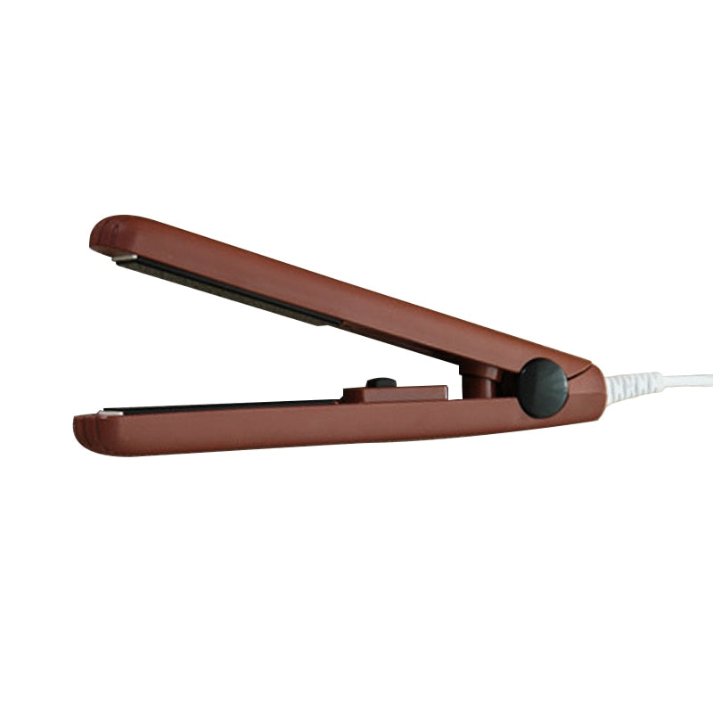 Ceramic mini hair straightener