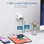 Cube Multiprise 7 en 1 USB, USB-C et Standard