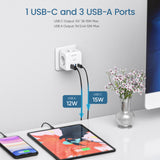 Cube Multiprise 7 en 1 USB, USB-C et Standard