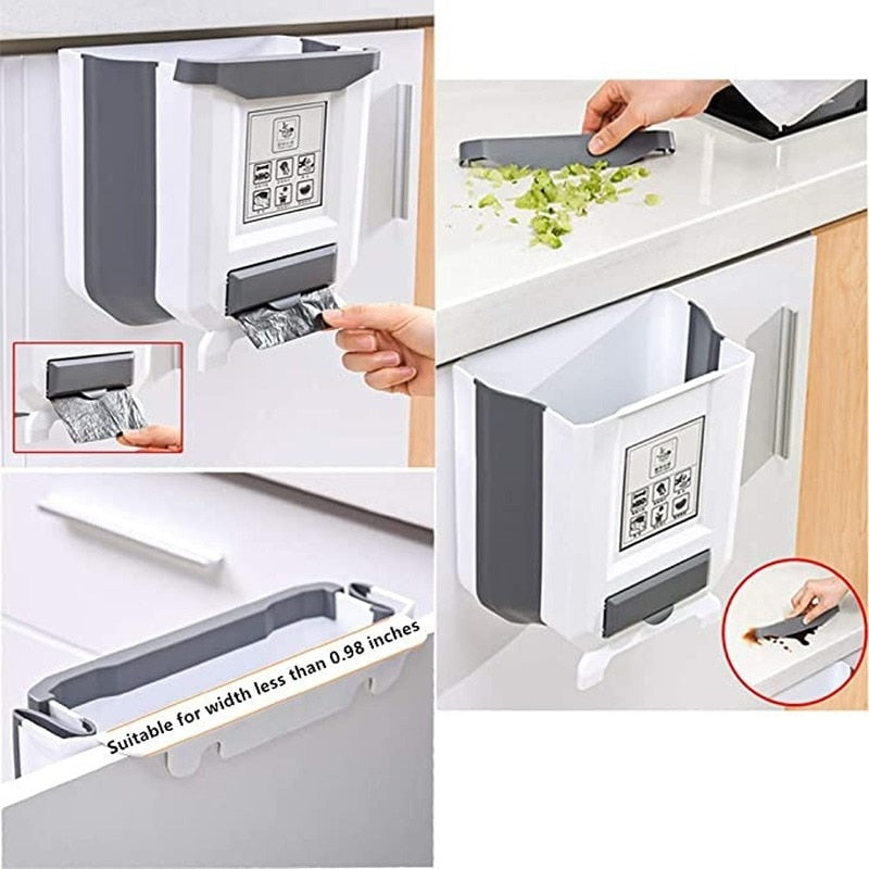 Retractable kitchen bin