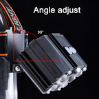 Lampe frontale rechargeable 4 modes