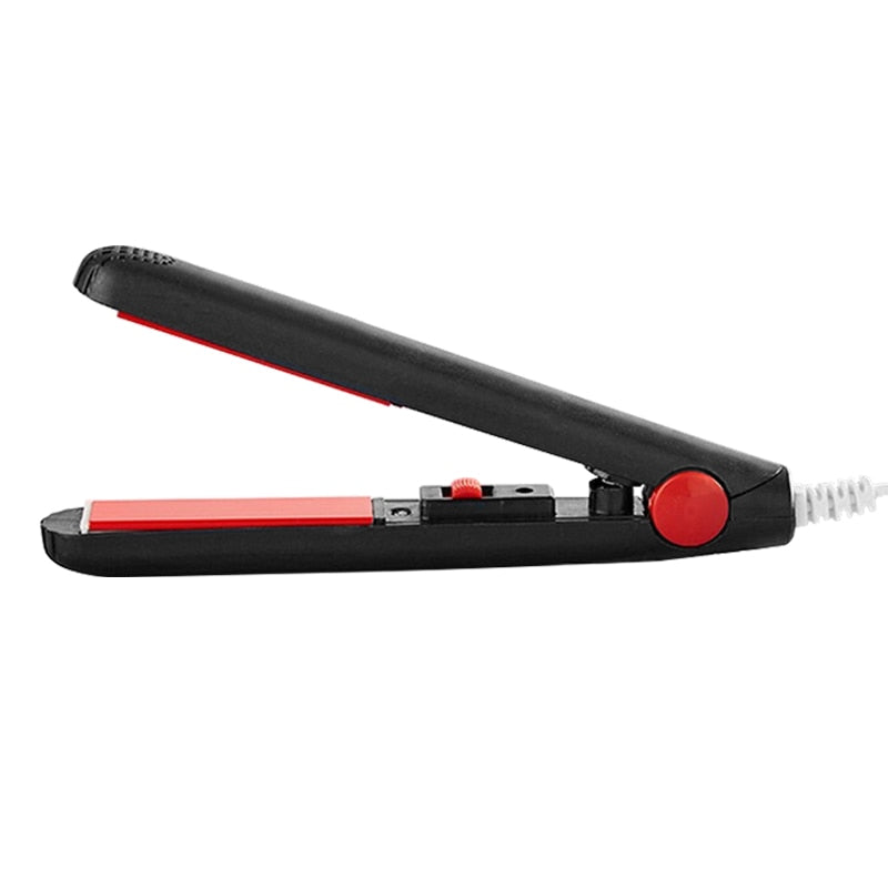 Ceramic mini hair straightener