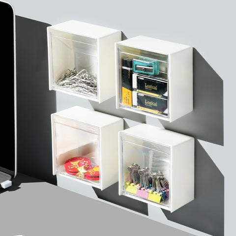 2x Mini boîtes de rangement autoadhésives