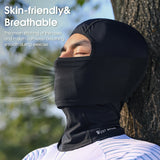 Cagoule respirante en soie glacée