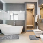 Ensemble de 3 tapis de salle de bain moelleux et absorbant