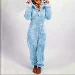 Pyjama combinaison polaire, moelleux & chaud - Femme