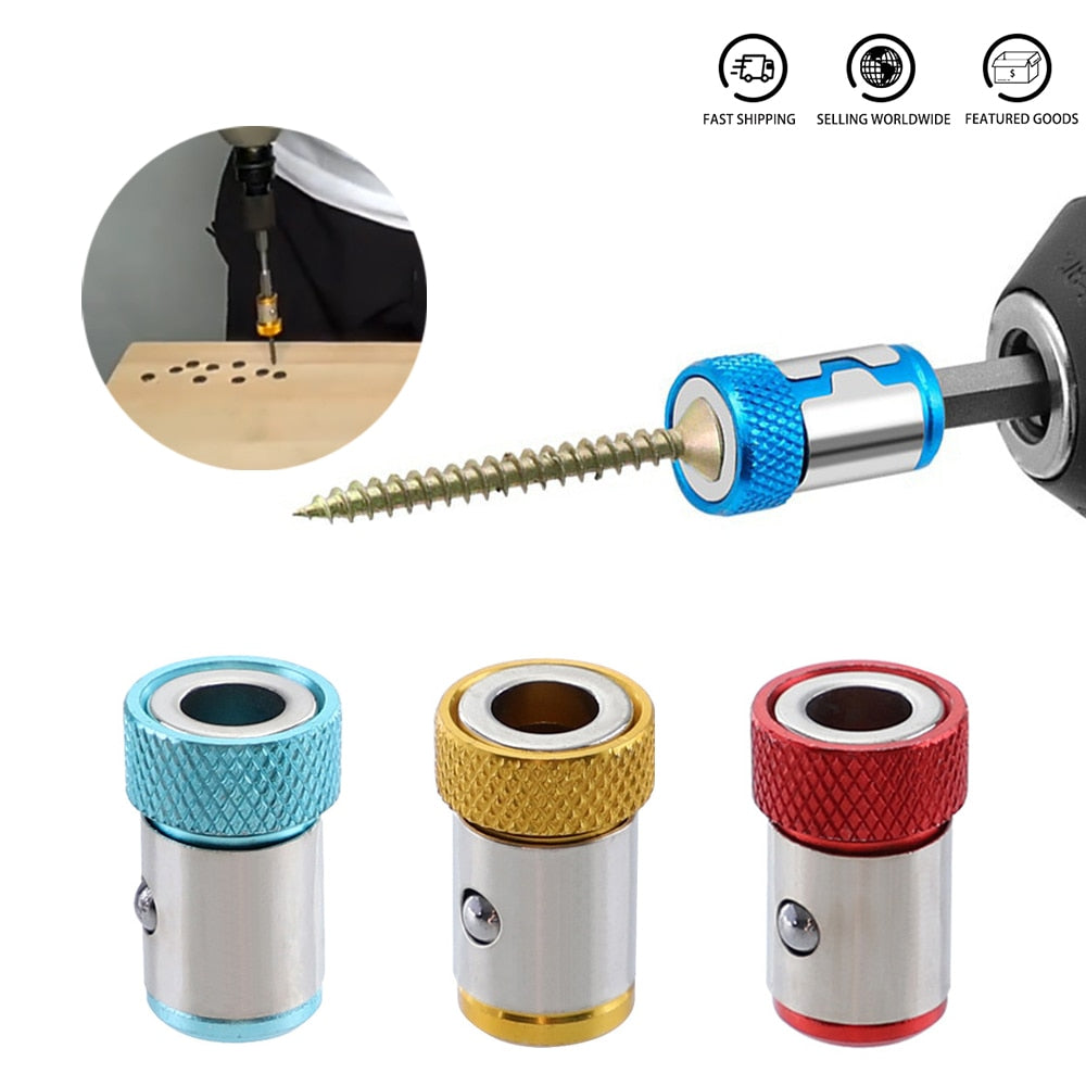 6X Embout Tournevis Magnétique Anneau Amovible