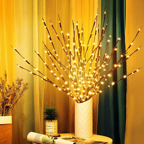 20x Branches de saule artificielles à LED