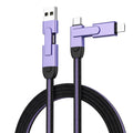 Cable USB 4 en 1 en métal - Charge rapide