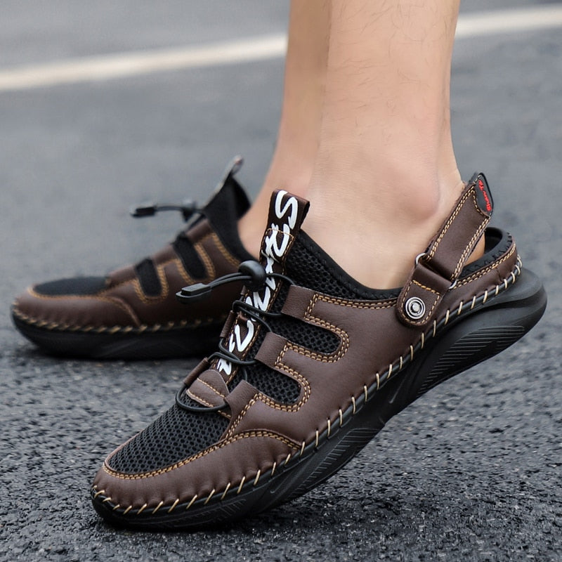 Sandales- -d-été-en-cuir-véritable-homme
