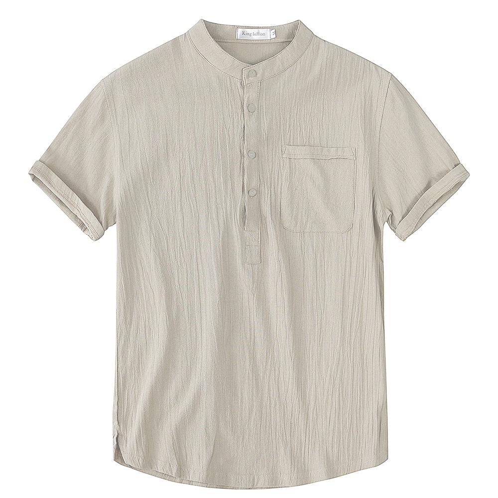 Chemise-en-lin-respirant-pour-homme