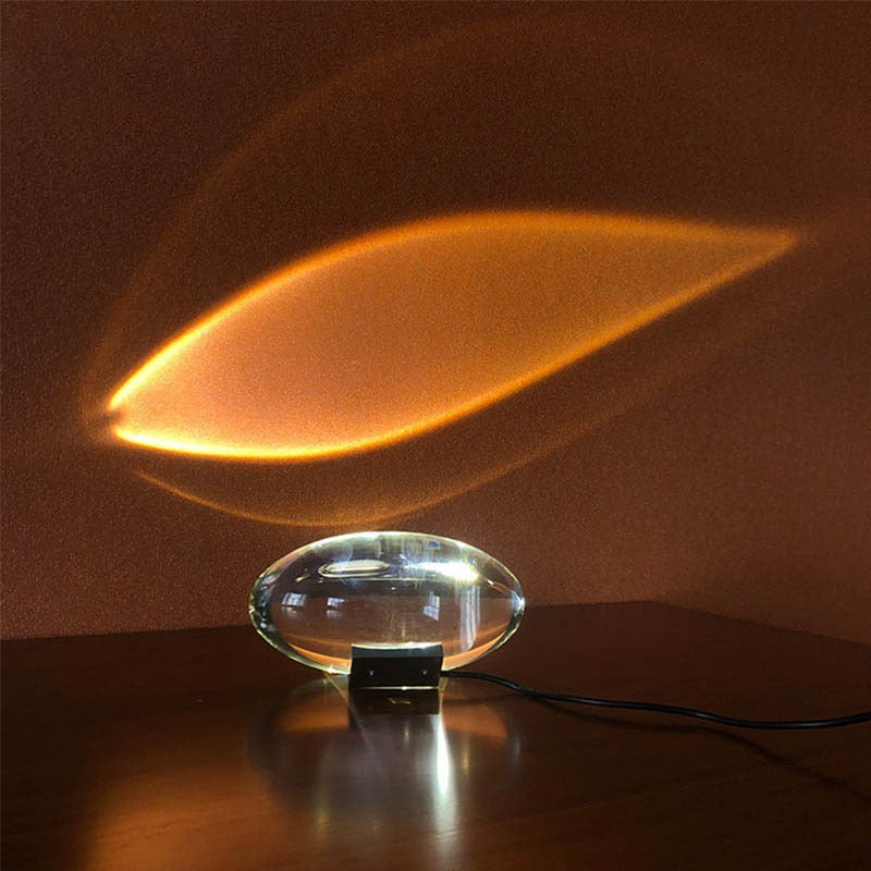 Lampe cristal en forme d'oeil
