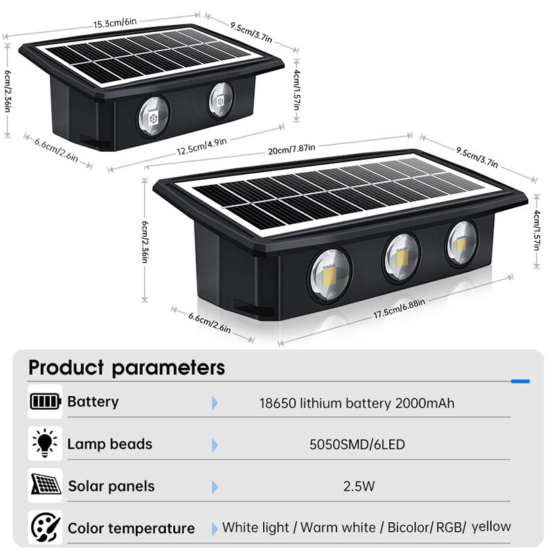 Lampe Solaire - Eclairage Multicolore