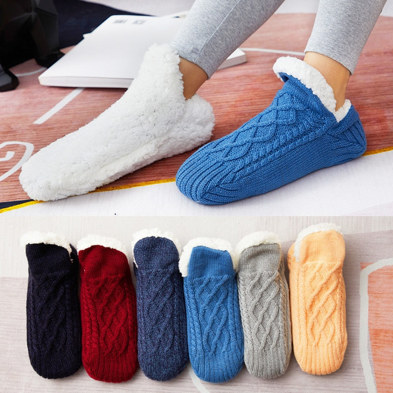 Chaussettes pantouffles antidérapantes - ULTRA CHAUDES